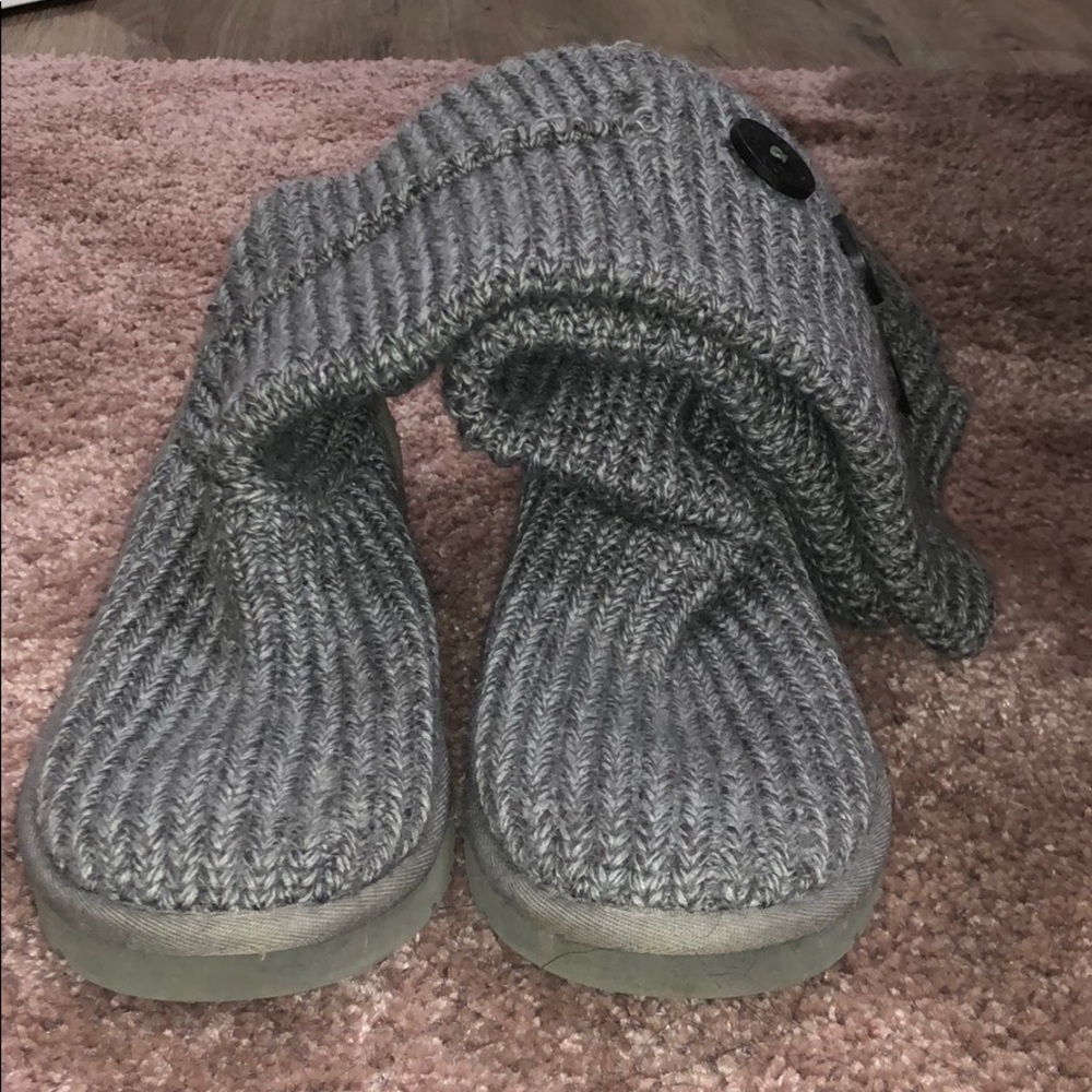 Knit Gray Uggs - image 1